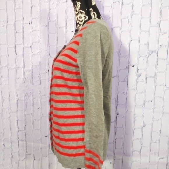 GAP Medium Striped Cardigan with Sequin Sleeves - Picture 2 of 5